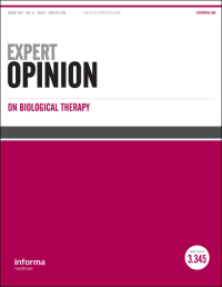 Cover image for Expert Opinion on Biological Therapy, Volume 20, Issue 7, 2020