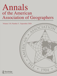 Cover image for Annals of the American Association of Geographers, Volume 110, Issue 5, 2020