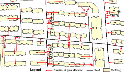 Figure 5. Schematic diagram of spatial allocation of traffic pressure to the urban road network.