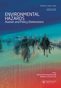 Cover image for Environmental Hazards, Volume 15, Issue 4, 2016