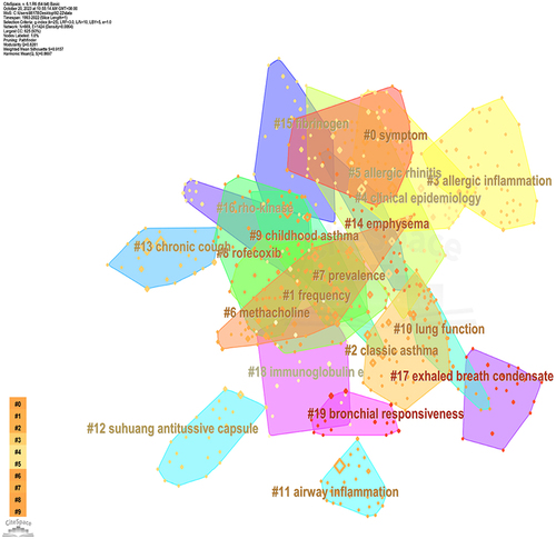 Figure 14 Cluster analysis of the LLR test algorithm on keywords by CiteSpace.