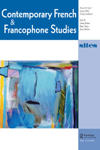 Cover image for Contemporary French and Francophone Studies, Volume 24, Issue 1, 2020