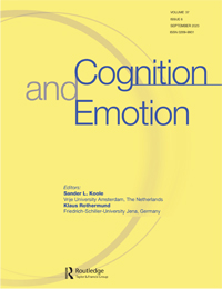 Cover image for Cognition and Emotion, Volume 37, Issue 6, 2023