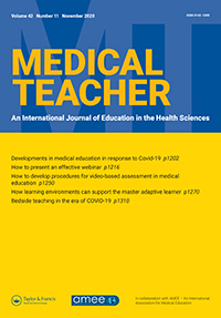 Cover image for Medical Teacher, Volume 42, Issue 11, 2020