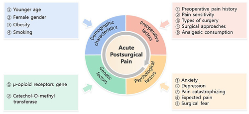 Figure 2 Risk factors for acute postsurgical pain.