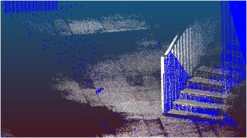 Figure 2. RGB-D 3D feature database closely aligned with Rigel vz1000 terrestrial LiDAR point cloud.