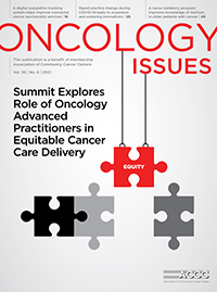 Cover image for Oncology Issues, Volume 36, Issue 6, 2021