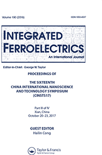 Cover image for Integrated Ferroelectrics, Volume 190, Issue 1, 2018
