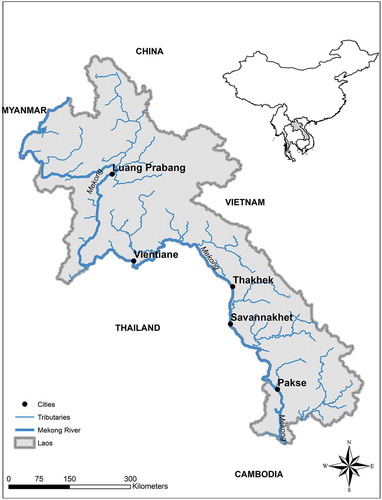 Figure 1. Map of Lao PDR