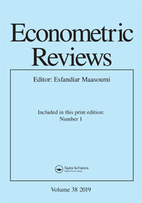 Cover image for Econometric Reviews, Volume 38, Issue 1, 2019