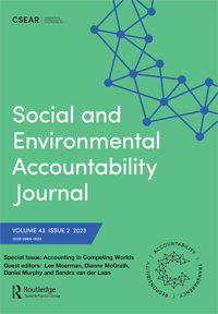 Cover image for Social and Environmental Accountability Journal, Volume 43, Issue 2, 2023