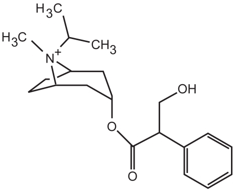 Figure 2 Chemical structure of ipratropium.