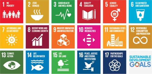 Figure 1. Sustainable development goals [Citation20].