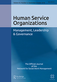 Cover image for Human Service Organizations: Management, Leadership & Governance, Volume 42, Issue 4, 2018