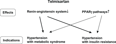 Figure 1 Ideal indication of telmisartan.