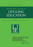 Cover image for International Journal of Lifelong Education, Volume 33, Issue 1, 2014