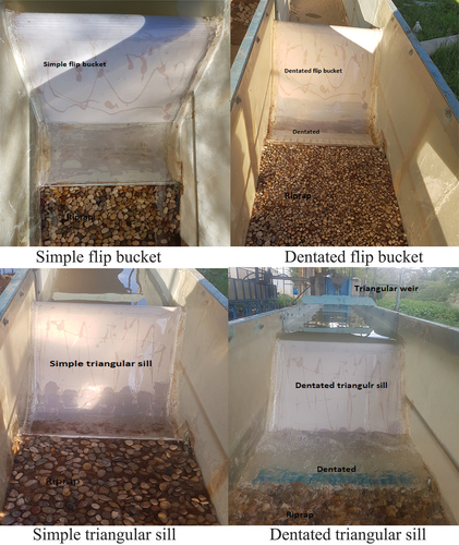 Figure 6. Properties on the spillway and riprap on the downstream.