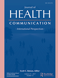 Cover image for Journal of Health Communication, Volume 22, Issue 12, 2017