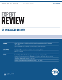 Cover image for Expert Review of Anticancer Therapy, Volume 16, Issue 8, 2016