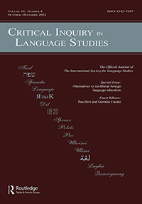 Cover image for Critical Inquiry in Language Studies, Volume 19, Issue 4, 2022