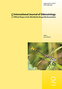 Cover image for International Journal of Odonatology, Volume 20, Issue 3-4, 2017