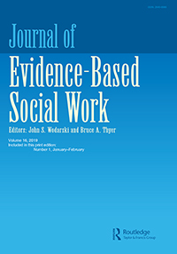 Cover image for Journal of Evidence-Based Social Work, Volume 16, Issue 1, 2019