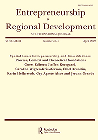Cover image for Entrepreneurship & Regional Development, Volume 34, Issue 3-4, 2022