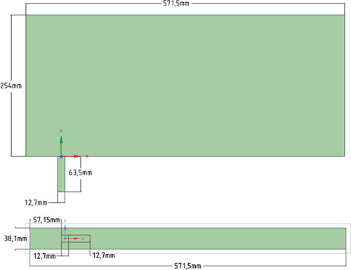 Figure 2. Parameters of the calculated area.