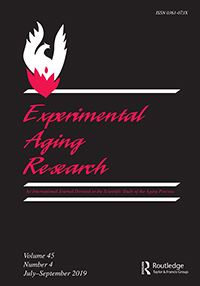 Cover image for Experimental Aging Research, Volume 45, Issue 4, 2019