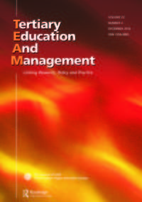 Cover image for Tertiary Education and Management, Volume 22, Issue 4, 2016
