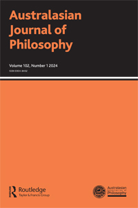 Cover image for Australasian Journal of Philosophy, Volume 102, Issue 1, 2024