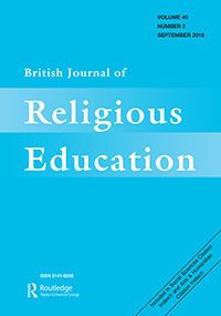 Cover image for British Journal of Religious Education, Volume 40, Issue 3, 2018