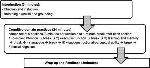 Figure 2 Cognitive training intervention (CTI) protocol.