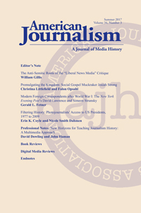 Cover image for American Journalism, Volume 34, Issue 3, 2017