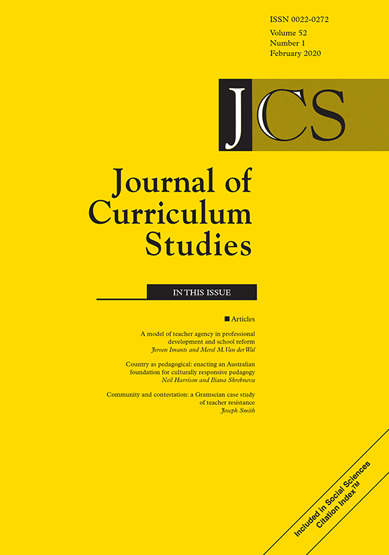 Cover image for Journal of Curriculum Studies, Volume 52, Issue 1, 2020