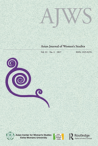 Cover image for Asian Journal of Women's Studies, Volume 23, Issue 3, 2017