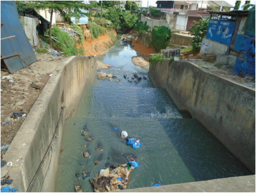 Figure 3. Uniwax drainage system in Yopougon municipality.