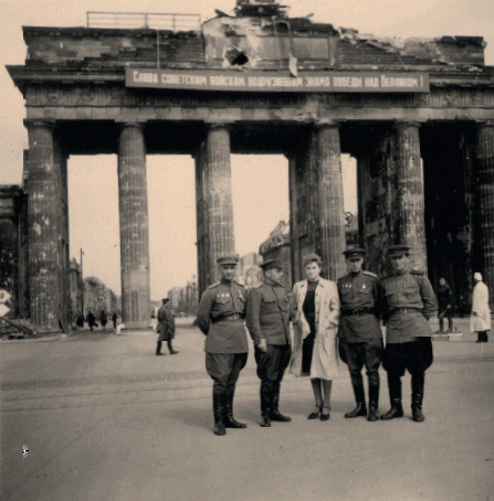 Elena Rzhevsyaka in Berlin, May 1945. Picture courtesy of Greenhill Books