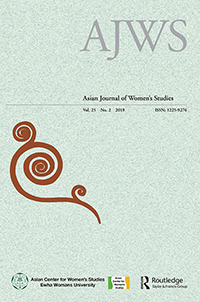 Cover image for Asian Journal of Women's Studies, Volume 25, Issue 2, 2019