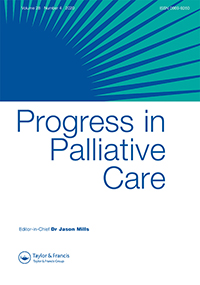 Cover image for Progress in Palliative Care, Volume 28, Issue 4, 2020