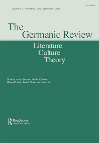Cover image for The Germanic Review: Literature, Culture, Theory, Volume 97, Issue 3, 2022