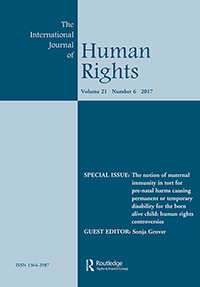 Cover image for The International Journal of Human Rights, Volume 21, Issue 6, 2017