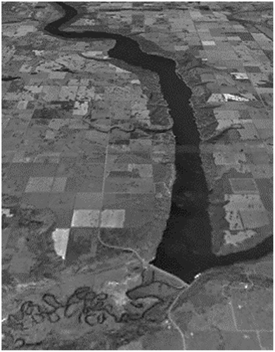 Figure 10. Shellmouth Dam and Lake of the Prairies Reservoir.