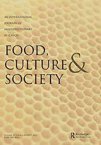 Cover image for Food, Culture & Society, Volume 25, Issue 4, 2022