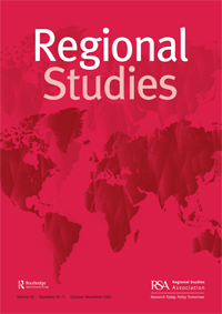 Cover image for Regional Studies, Volume 55, Issue 10-11, 2021