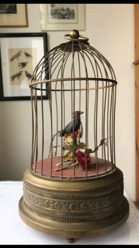 Figure 7. A small Oiseau chanteur mécanique by Bontems, Paris, ca. 1890, from the author’s collection. (Photo by the author)