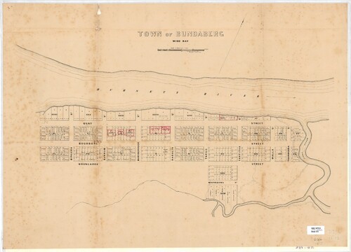 Figure 8. Surveyor General’s Office, Town of Bundaberg, Wide Bay, 1873, courtesy of Queensland State Archives, 628175