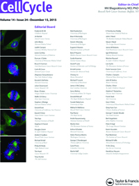 Cover image for Cell Cycle, Volume 14, Issue 24, 2015