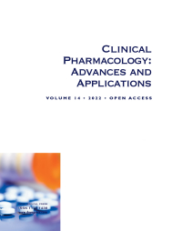 Cover image for Clinical Pharmacology: Advances and Applications, Volume 14, 2022