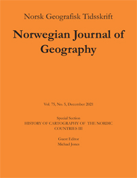 Cover image for Norsk Geografisk Tidsskrift - Norwegian Journal of Geography, Volume 75, Issue 5, 2021